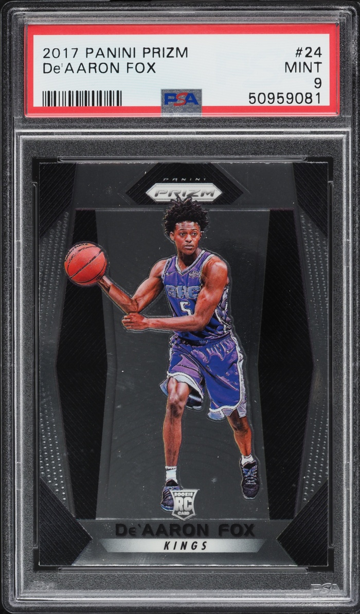 2017 Panini Prizm De'Aaron Fox ROOKIE #24 PSA 9 MINT