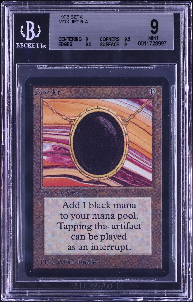 1993 Magic The Gathering MTG Beta Mox Jet BGS 9 MINT