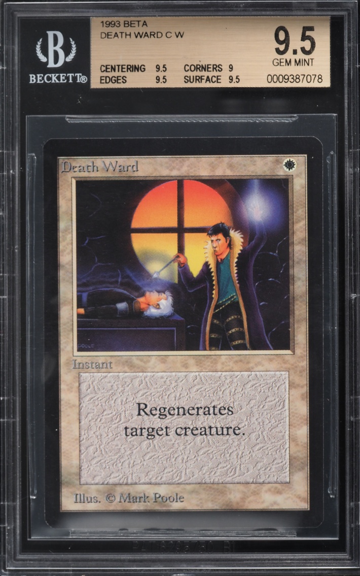 1993 Magic The Gathering MTG Beta Death Ward BGS 9.5 GEM MINT