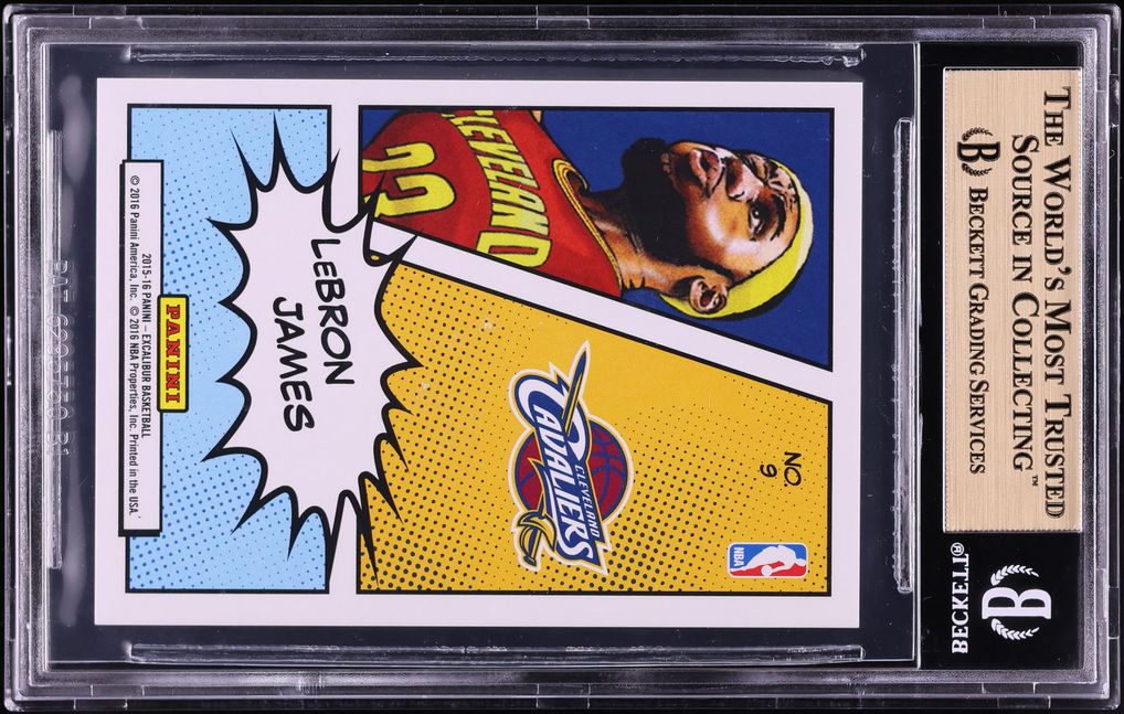 2015 Panini Excalibur Kaboom! LeBron James #9 BGS 10 PRISTINE