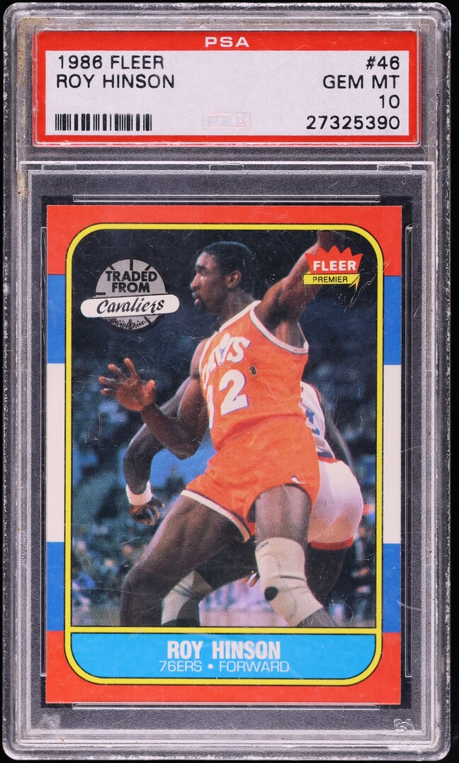 1986 Fleer Basketball Roy Hinson #46 PSA 10 GEM MINT
