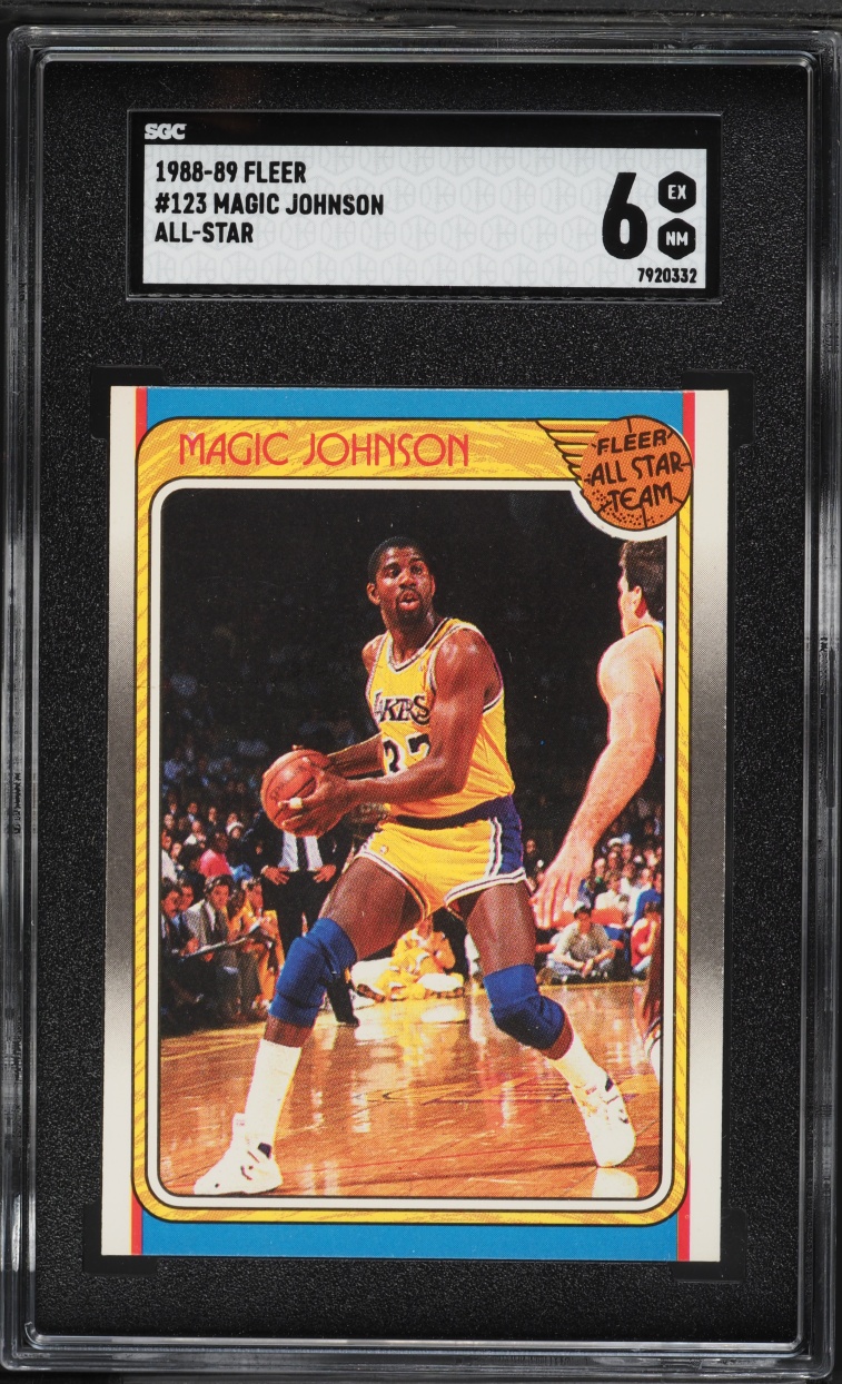 1988 Fleer All Star Magic Johnson #123 SGC 6 EXMT