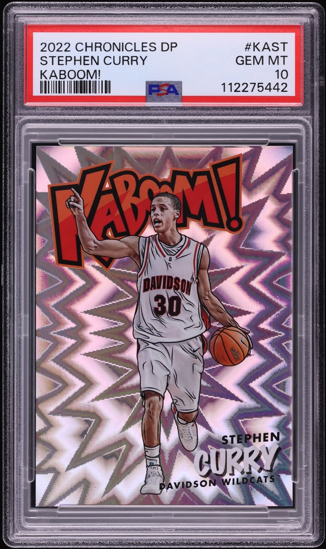 2022 Panini Chronicles Draft Picks Kaboom! Stephen Curry #KA-ST PSA 10 GEM MINT