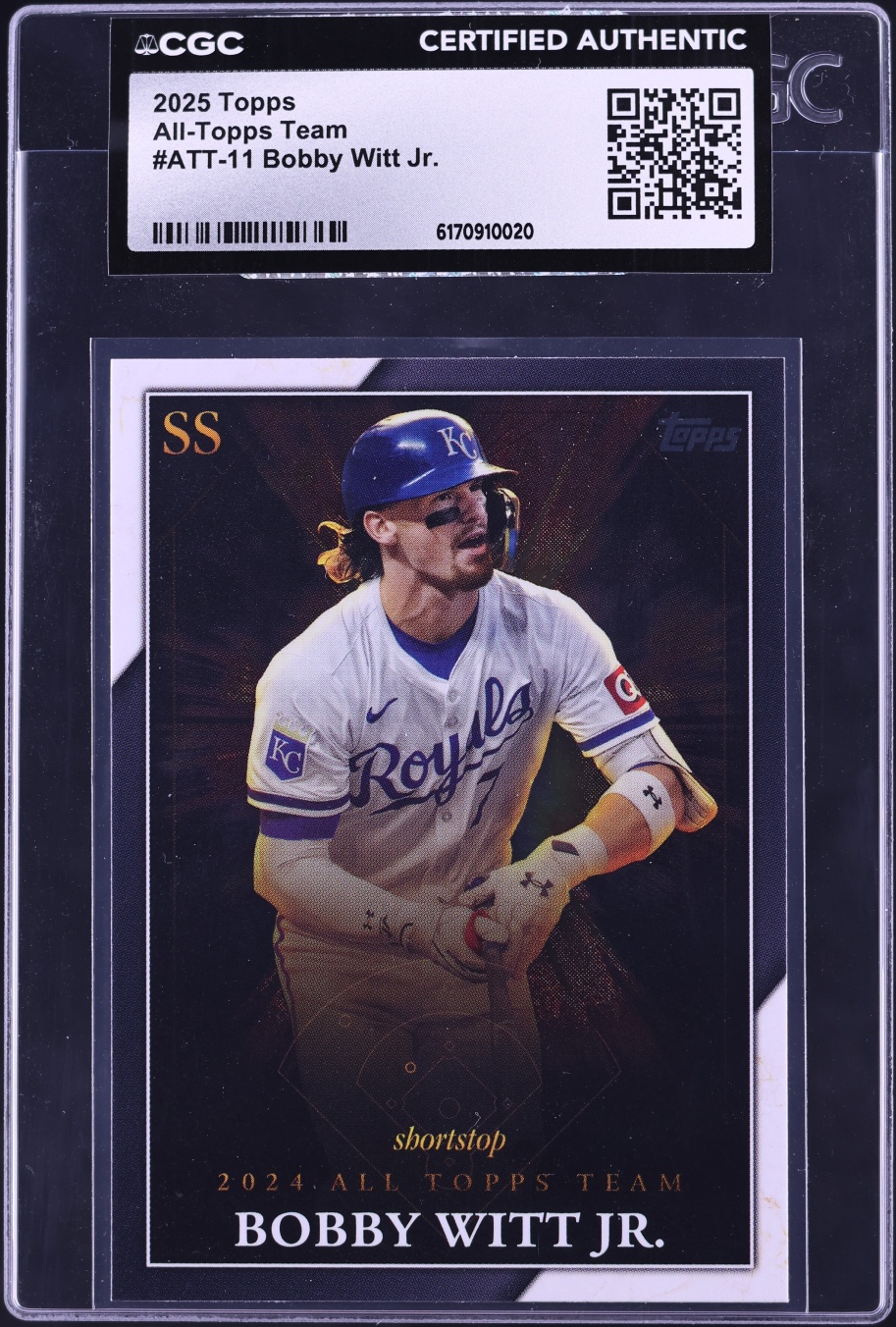 2025 Topps All-Topps Team Bobby Witt Jr. #ATT-11 CGC AUTH