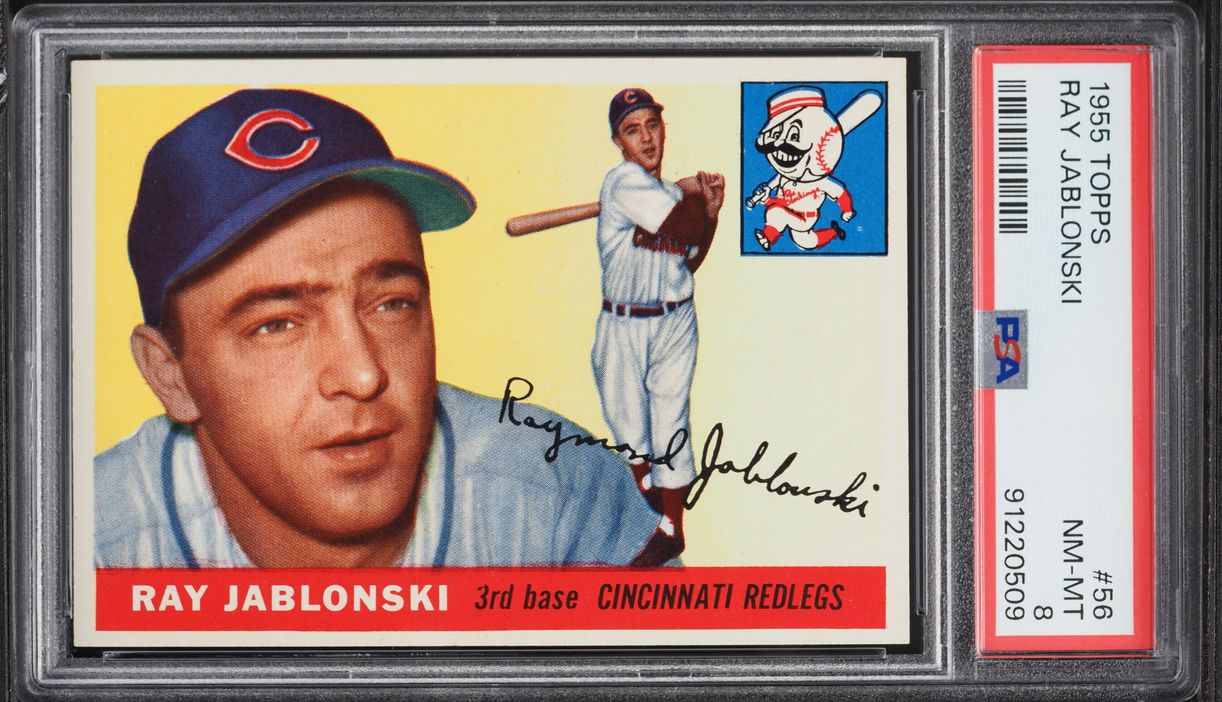 1955 Topps Ray Jablonski #56 PSA 8 NM-MT