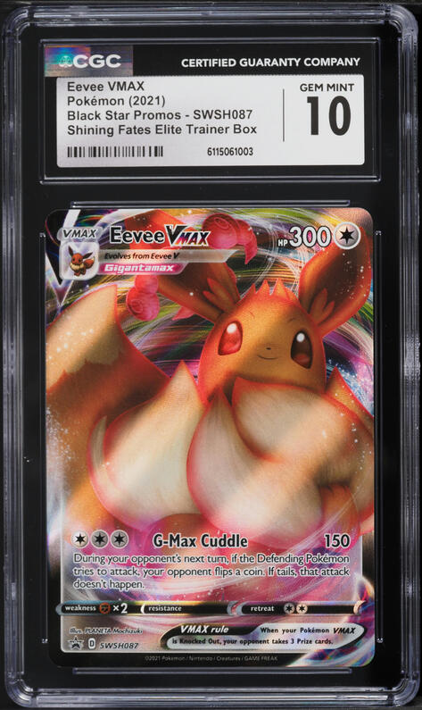 2025 Pokemon Chinese SV Gem Pack Vol. 2 Eevee VMAX #0114 CGC 9
