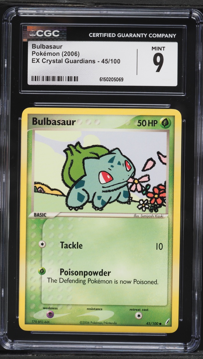 2006 Pokemon EX Crystal Guardians Bulbasaur #45 CGC 9 MINT