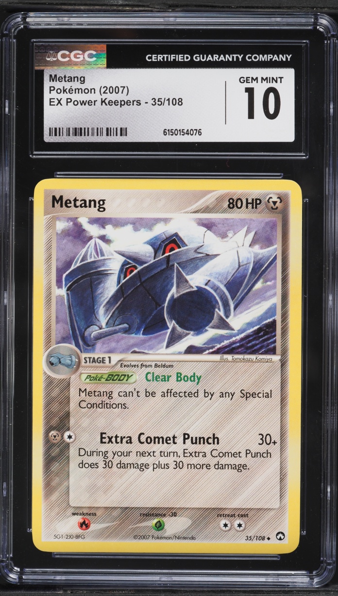 2007 Pokemon EX Power Keepers Metang #35 CGC 10 GEM MINT