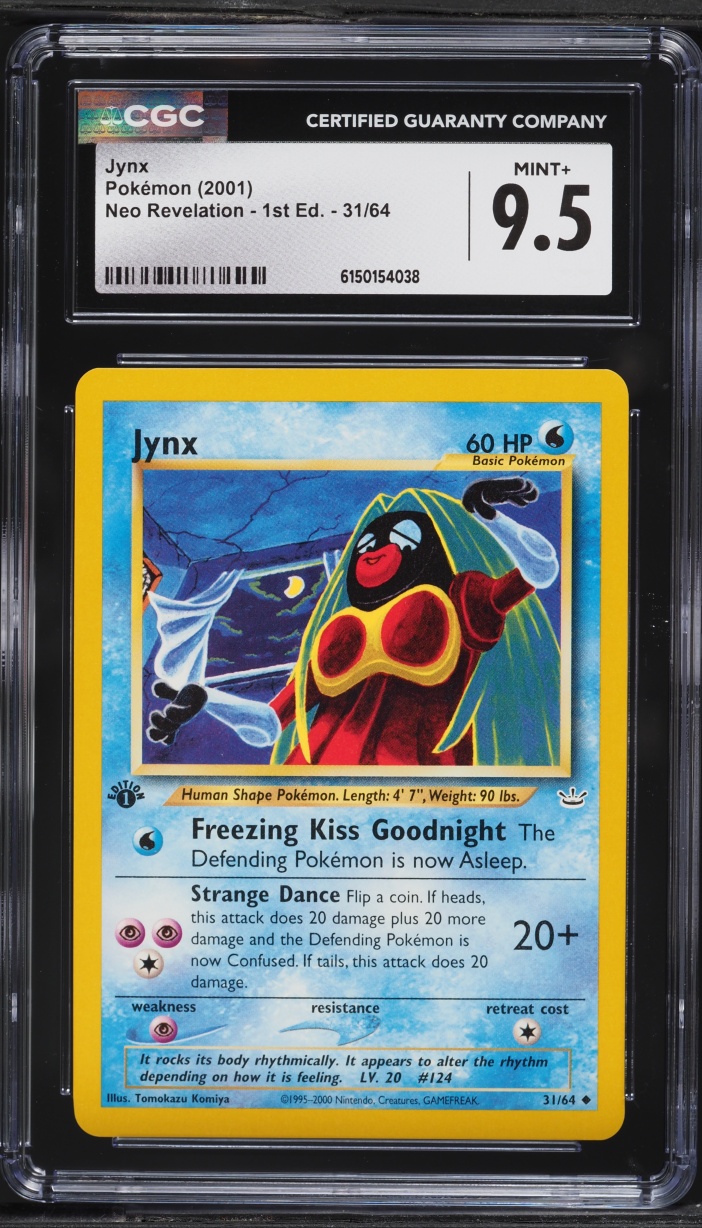 2001 Pokemon Neo Revelation 1st Edition Jynx #31 CGC 9.5 MINT+
