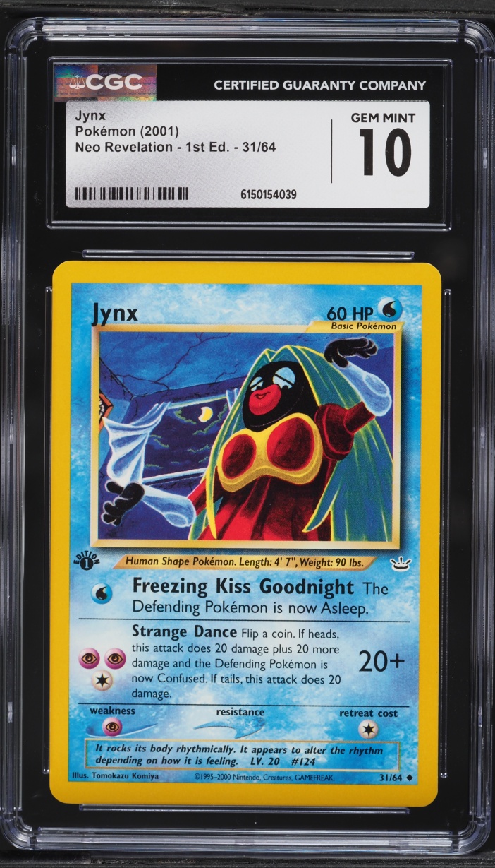 2001 Pokemon Neo Revelation 1st Edition Jynx #31 CGC 10 GEM MINT