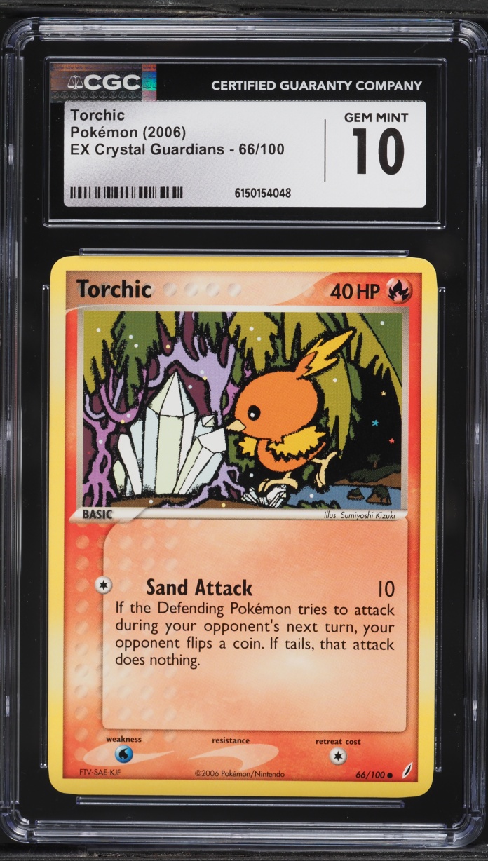 2006 Pokemon EX Crystal Guardians Torchic #66 CGC 10 GEM MINT