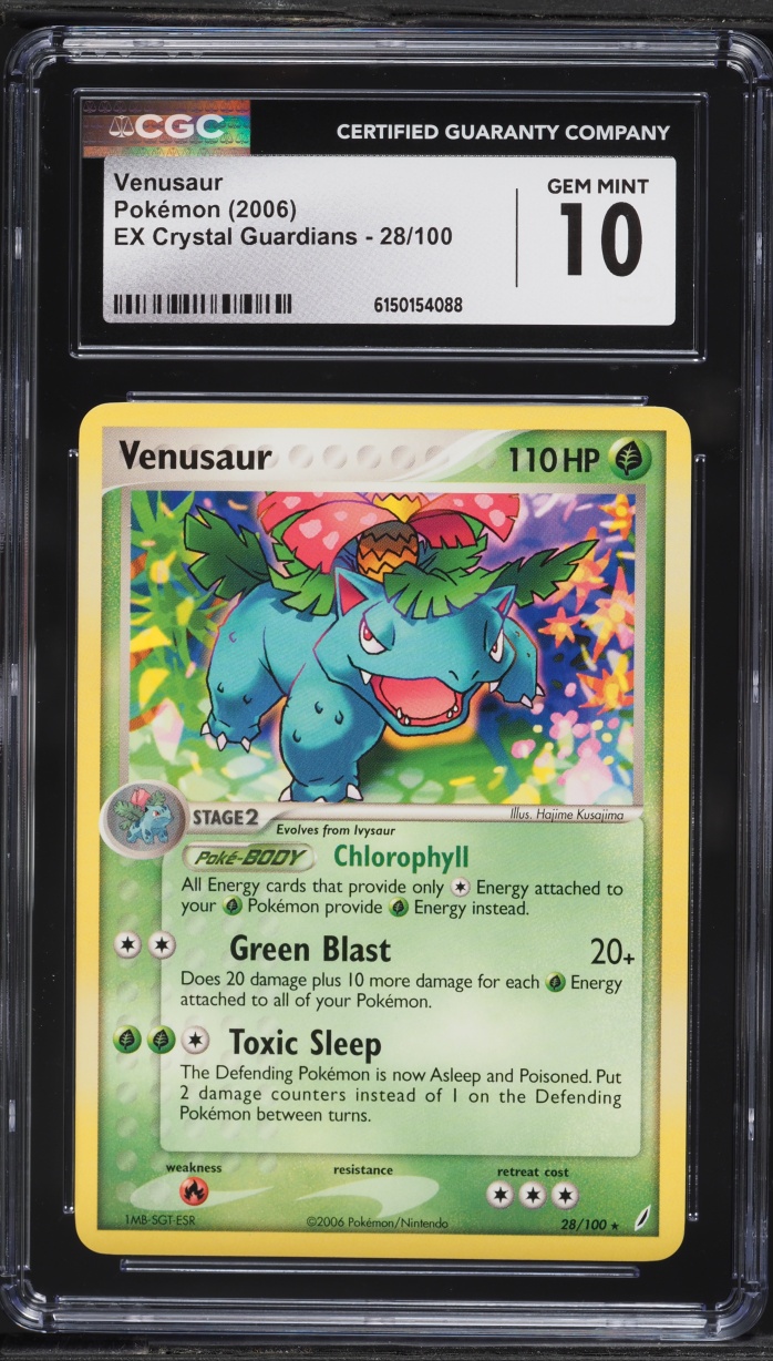 2006 Pokemon EX Crystal Guardians Venusaur #28 CGC 10 GEM MINT