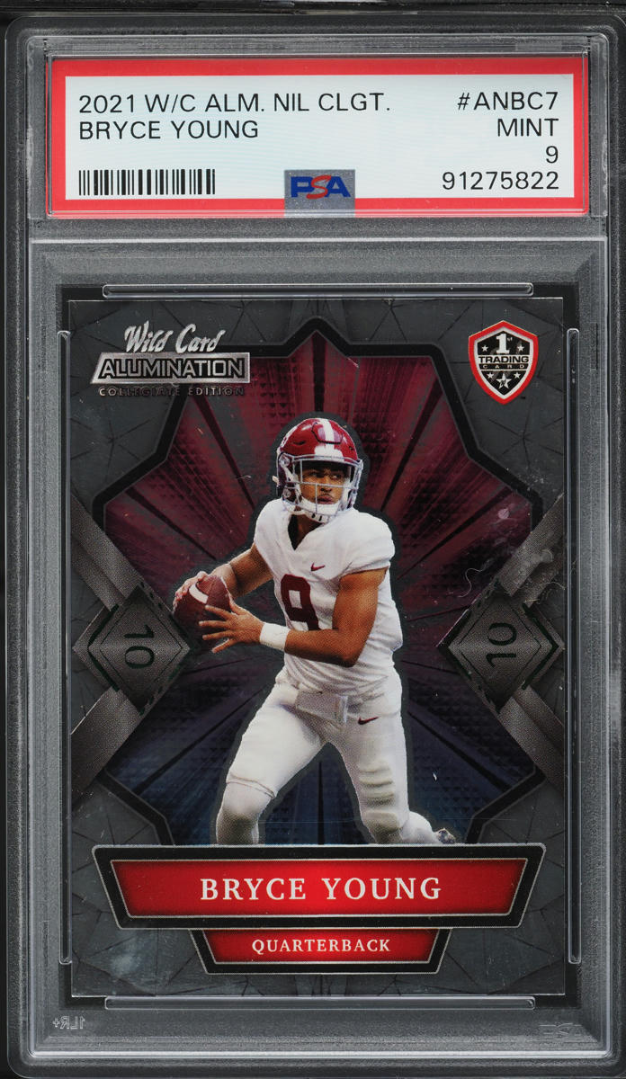 2021 Wild Card Alumination NIL Collegiate Bryce Young ROOKIE #ANBC-7 PSA 9 MINT