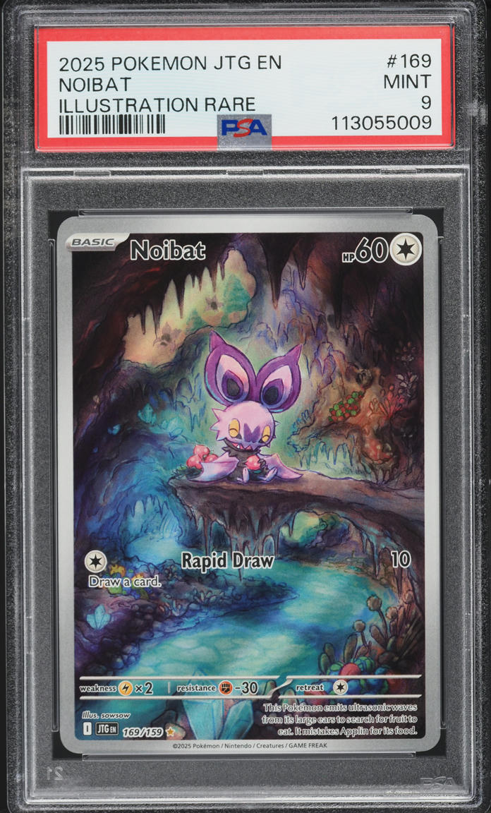 2025 Pokemon Scarlet & Violet Journey Together IR Noibat #169 PSA 9 MINT