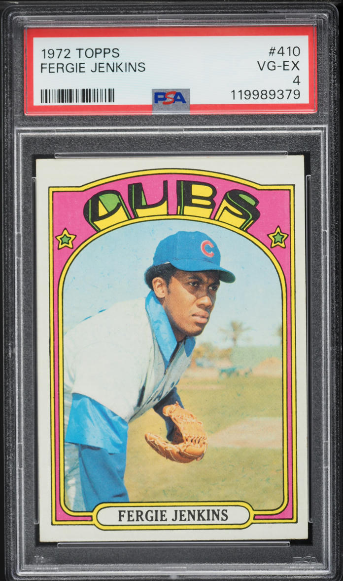 1972 Topps Fergie Jenkins #410 PSA 4 VGEX