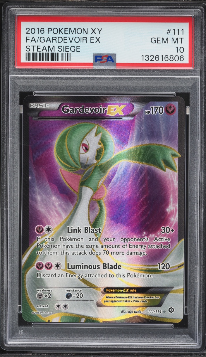 2016 Pokemon XY Steam Siege Full Art Gardevoir EX #111 PSA 10 GEM MINT