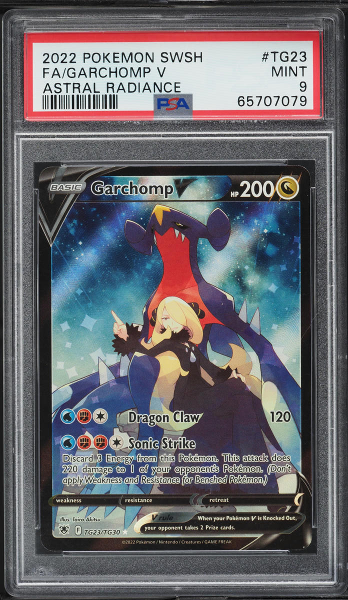 2022 Pokemon Sword & Shield Astral Radiance Full Art Garchomp V #TG23 PSA 9 MINT