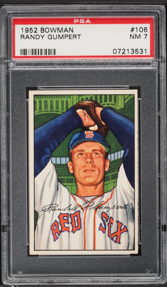 1952 Bowman Randy Gumpert #106 PSA 7 NRMT