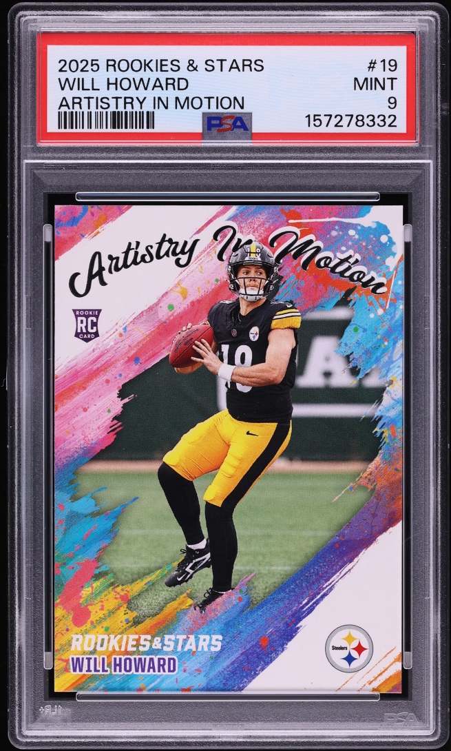 2025 Panini Rookies & Stars Artistry In Motion Will Howard ROOKIE #19 PSA 9 MINT