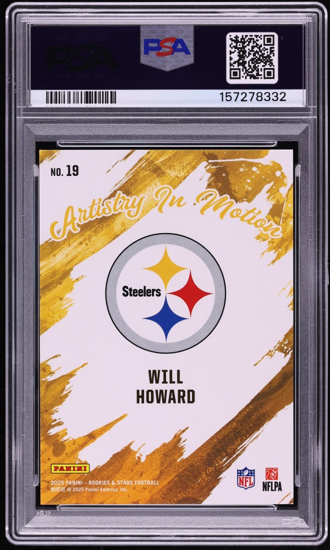 2025 Panini Rookies & Stars Artistry In Motion Will Howard ROOKIE #19 PSA 9 MINT