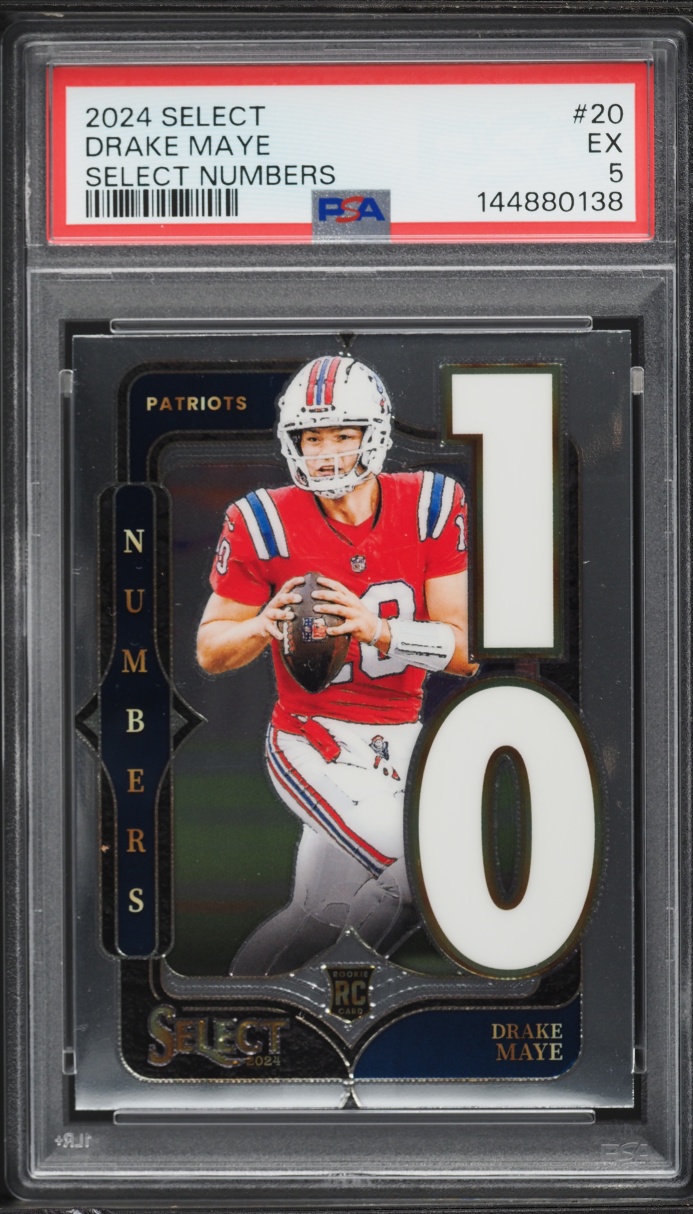 2024 Select Numbers Drake Maye ROOKIE #20 PSA 5 EX