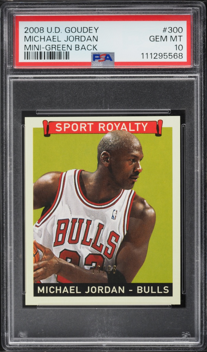 2008 Upper Deck Goudey Mini-Green Back Michael Jordan /88 #300 PSA 10 GEM MINT