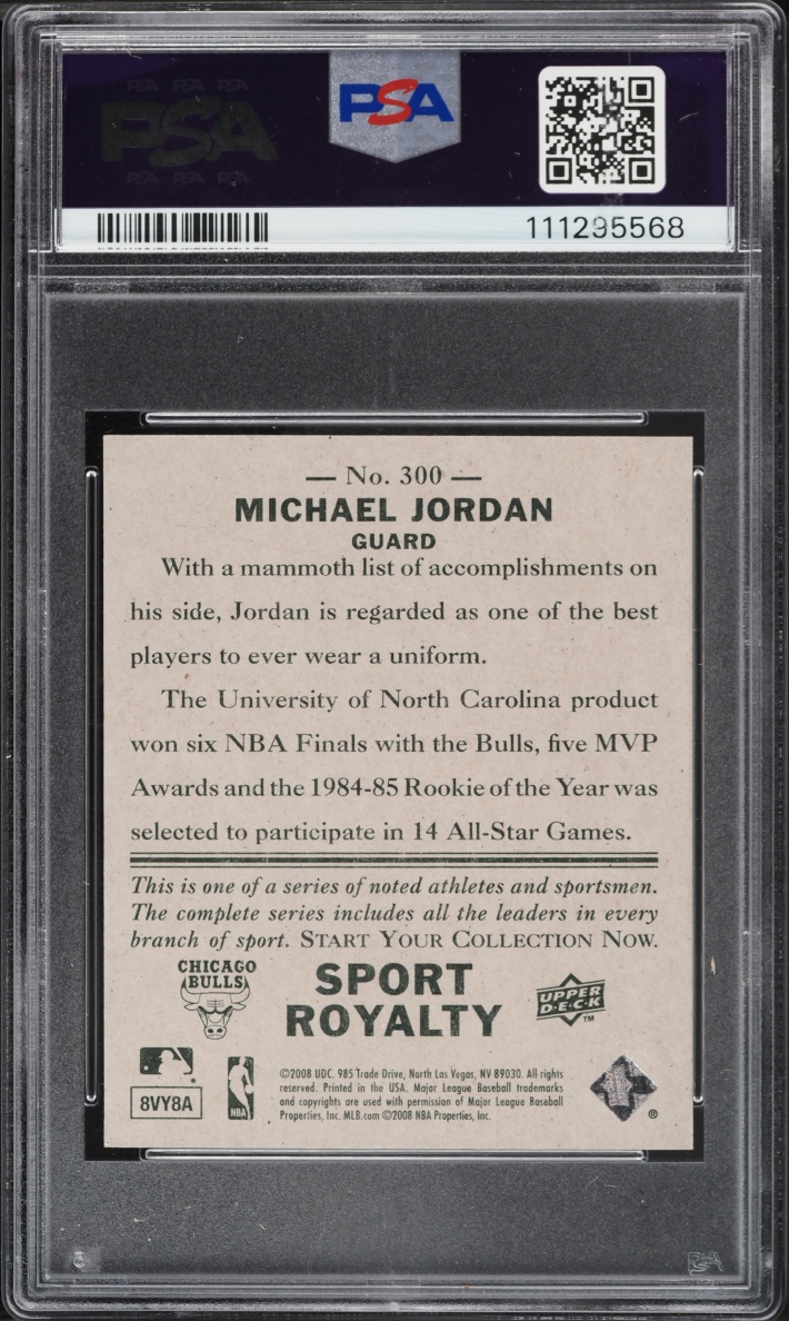 2008 Upper Deck Goudey Mini-Green Back Michael Jordan /88 #300 PSA 10 GEM MINT