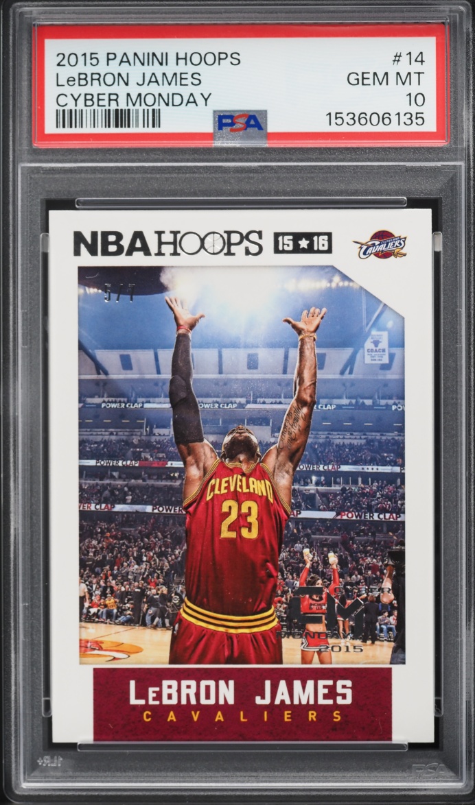 2015 Hoops Cyber Monday Lebron James /7 #14 PSA 10 GEM MINT