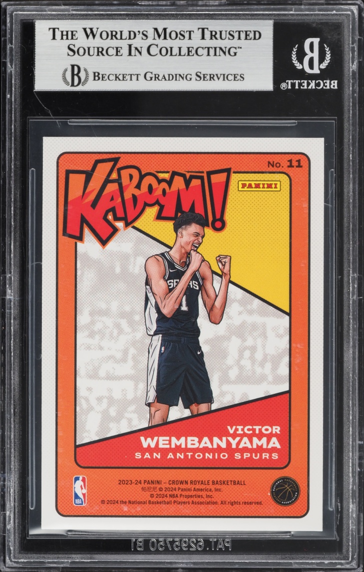 2023 Crown Royale Kaboom Victor Wembanyama ROOKIE #11 BGS 8 NM-MT