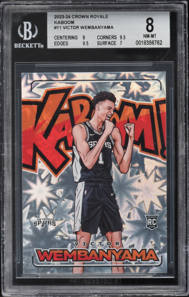 2023 Crown Royale Kaboom Victor Wembanyama ROOKIE #11 BGS 8 NM-MT