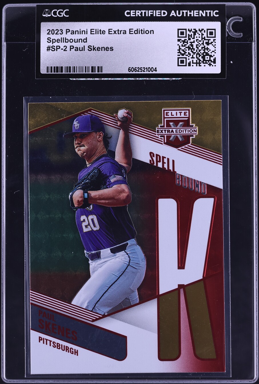 2023 Panini Elite Extra Edition Spellbound Paul Skenes ROOKIE #SP-2 CGC AUTH