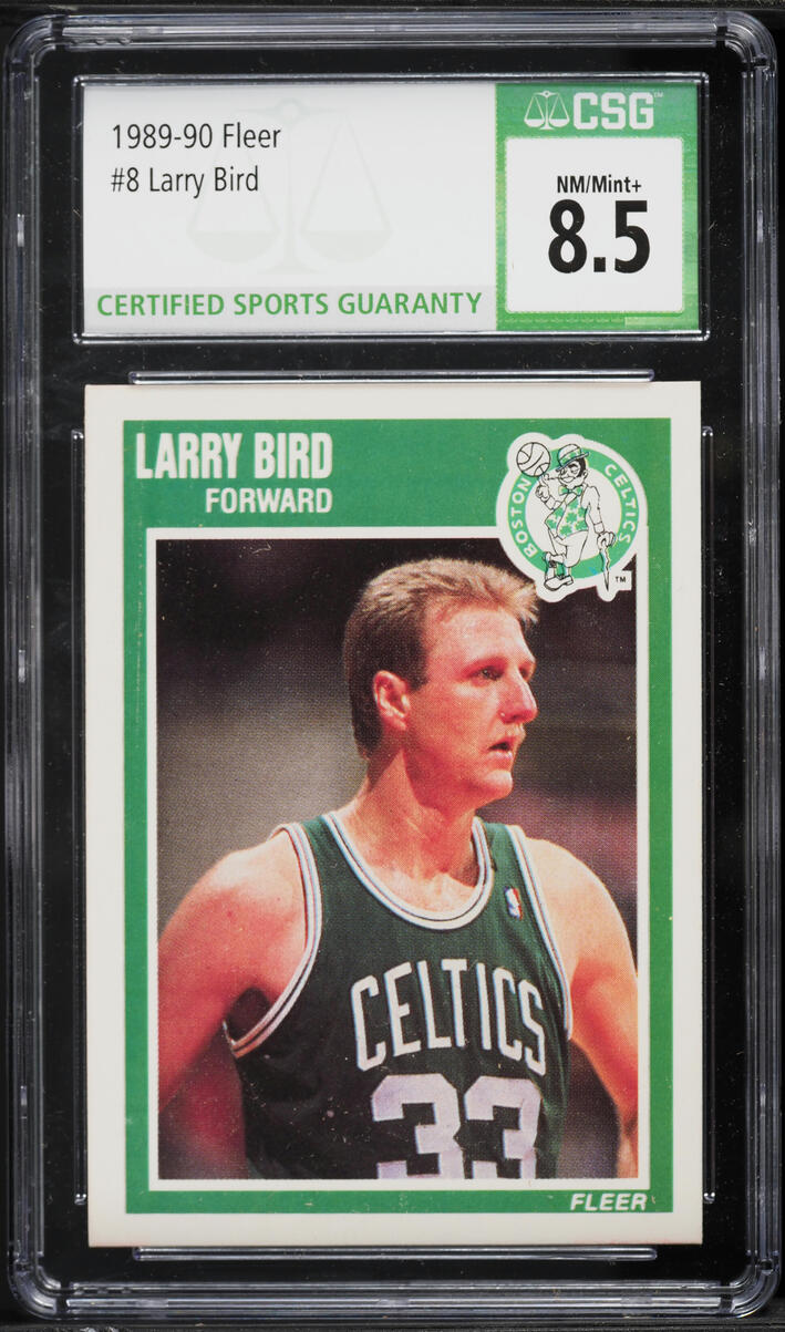 1989 Fleer Basketball Larry Bird #8 CSG 8.5 NM-MT+