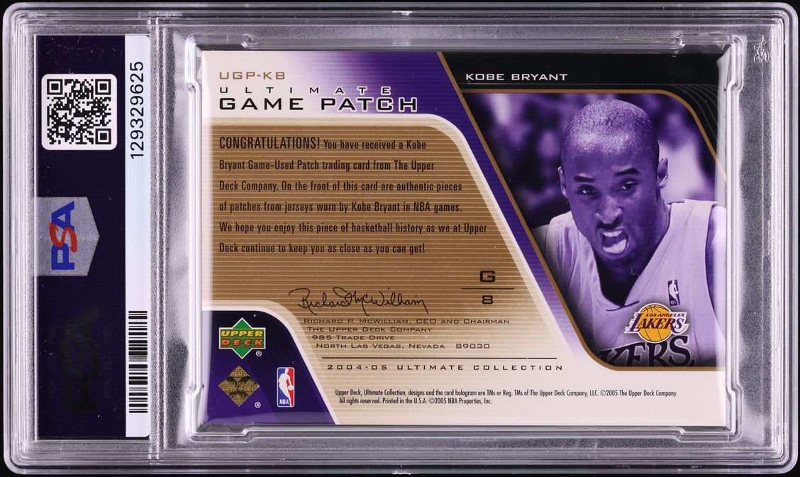 2004 Ultimate Collection Limited Kobe Bryant PATCH /25 #UGP-KB PSA 6 EXMT - Photo 2