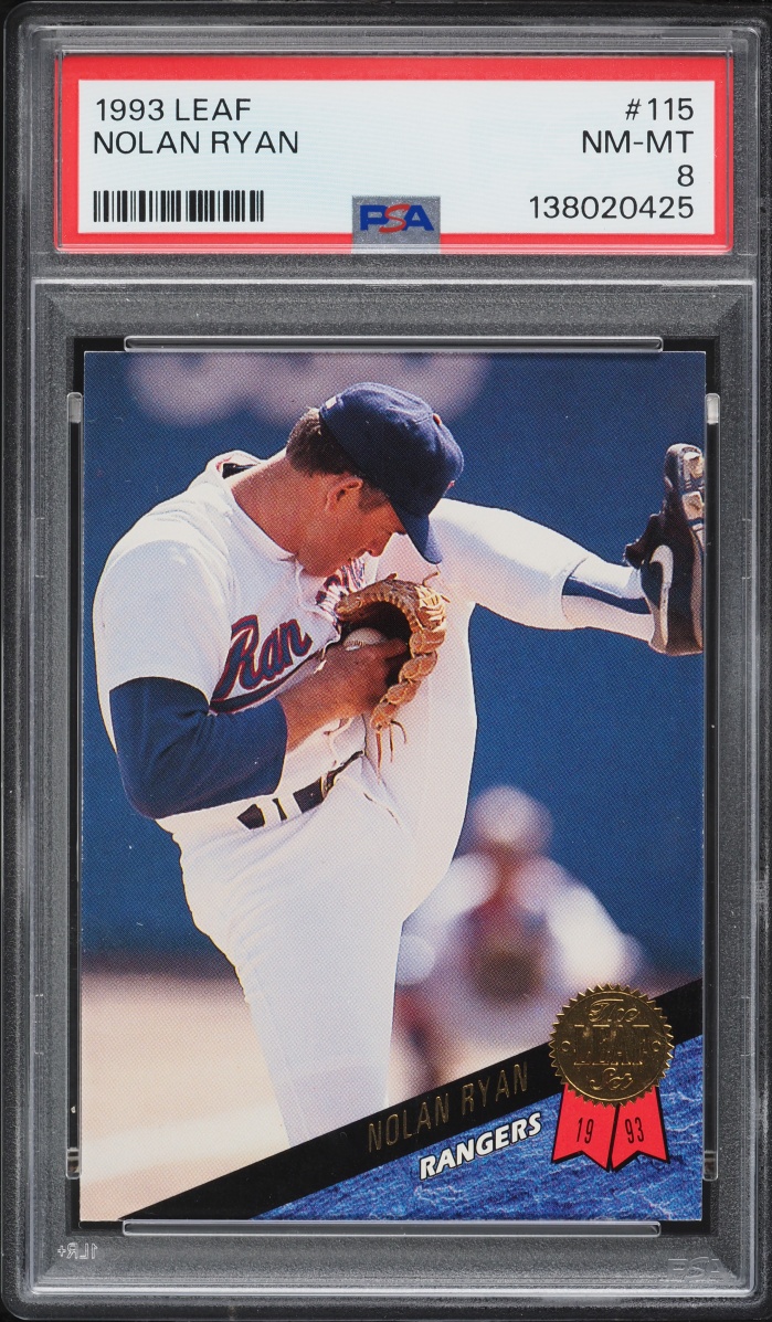 1993 Leaf Nolan Ryan #115 PSA 8 NM-MT