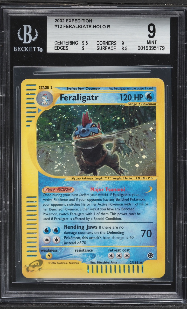 2002 Pokemon Expedition Holo Feraligatr #12 BGS 9 MINT
