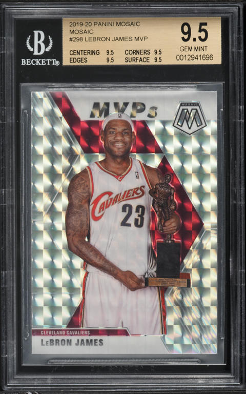 2019 Select Concourse Silver Prizm LeBron James #47 PSA 9 MINT on