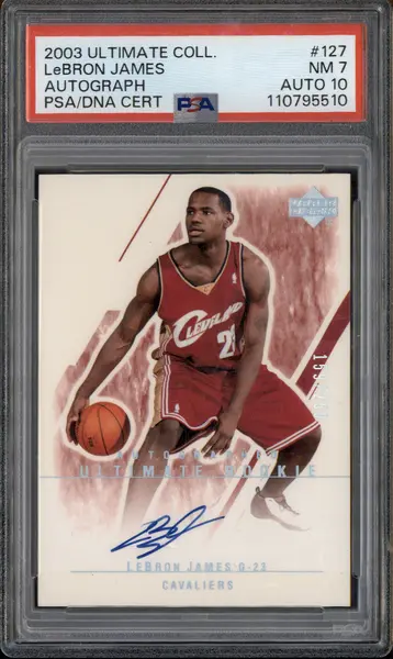 2003 Ultimate Collection Rookie Autograph #127 Lebron James