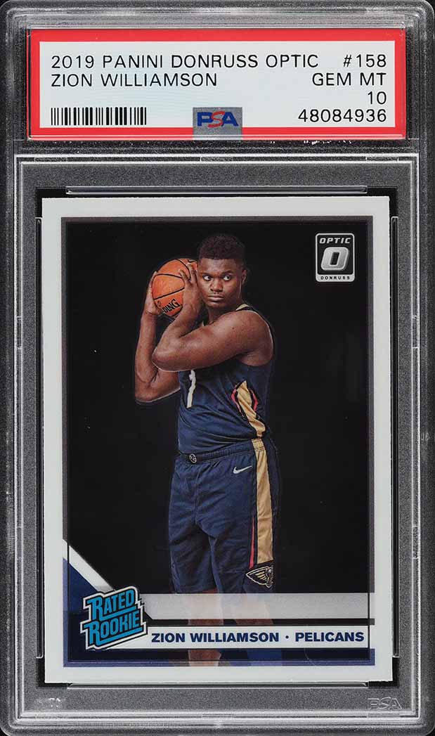 2019 Panini Prizm Silver Zion Williamson ROOKIE #248 PSA 10 GEM
