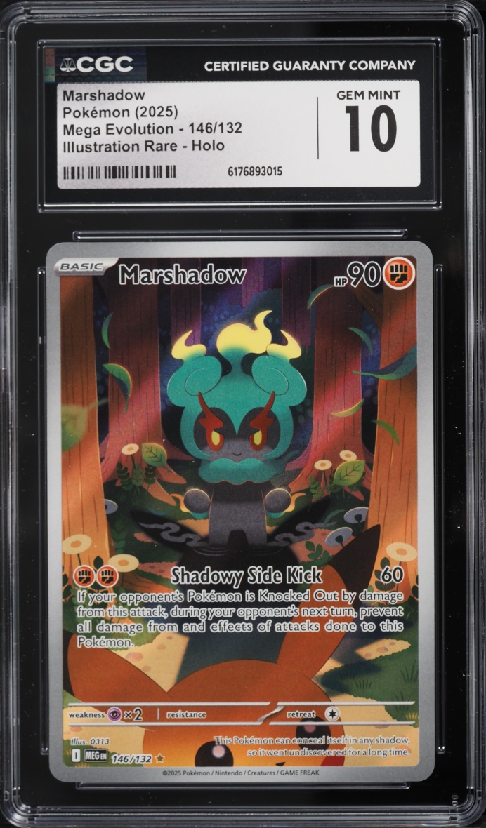 2025 Pokemon Mega Evolution IR Marshadow #146 CGC 10 GEM MINT