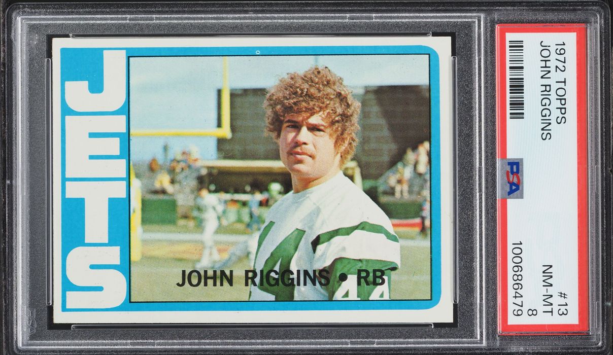 1972 Topps Football John Riggins ROOKIE #13 PSA 8 NM-MT