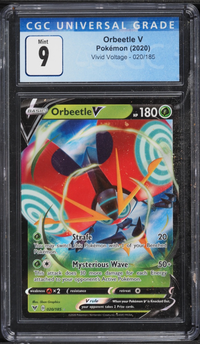 2020 Pokemon Sword & Shield Vivid Voltage Orbeetle V #20 CGC 9 MINT