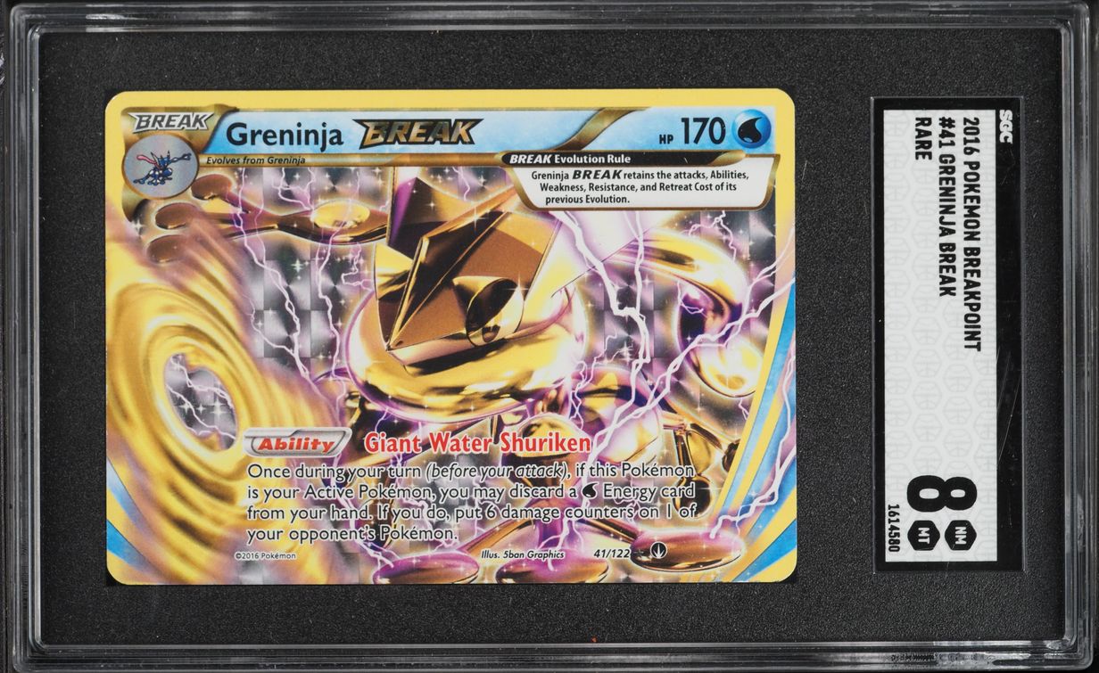 2016 Pokemon Breakpoint Rare Greninja BREAK #41 SGC 8 NM-MT
