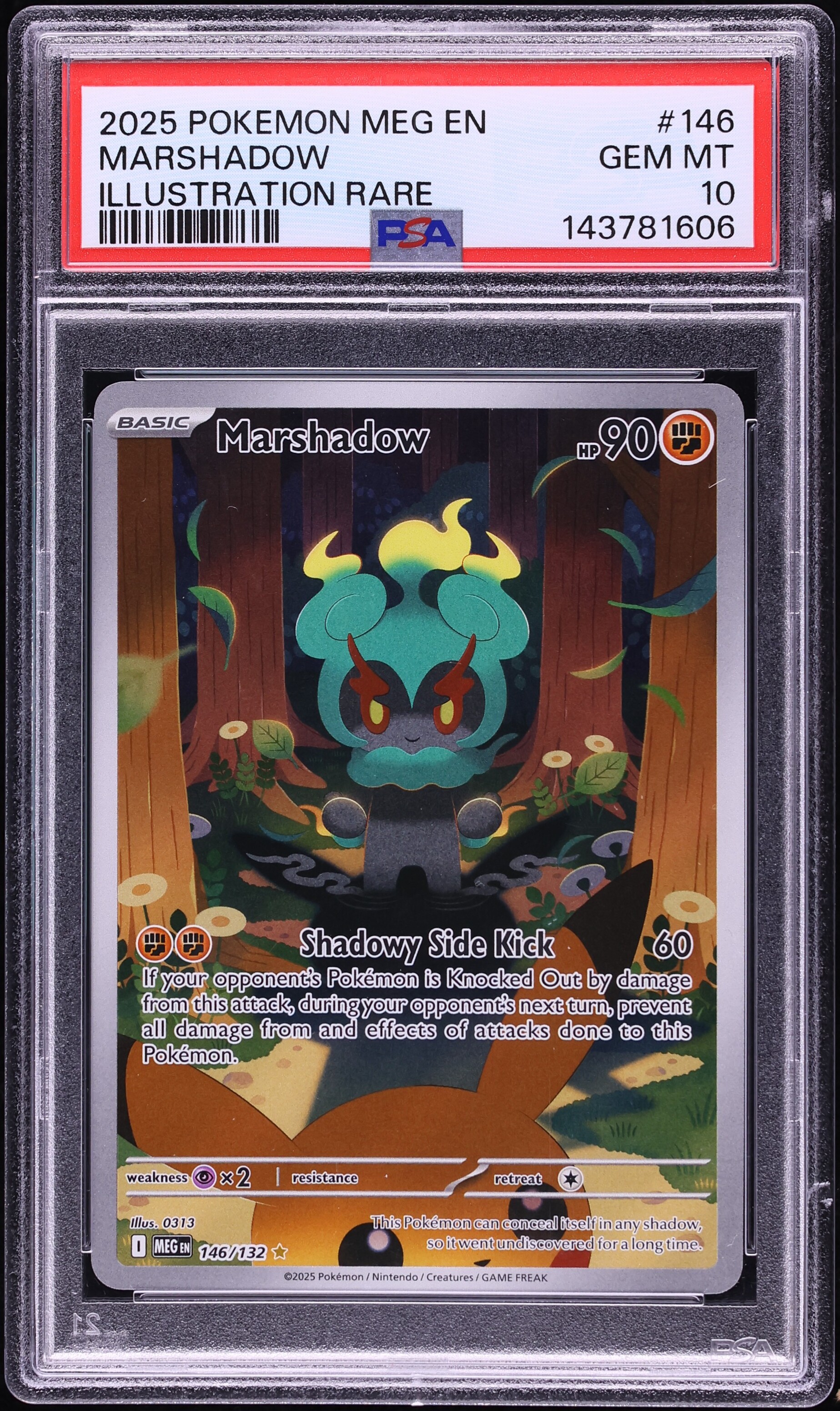 2025 Pokemon Mega Evolution IR Marshadow #146 PSA 10 GEM MINT