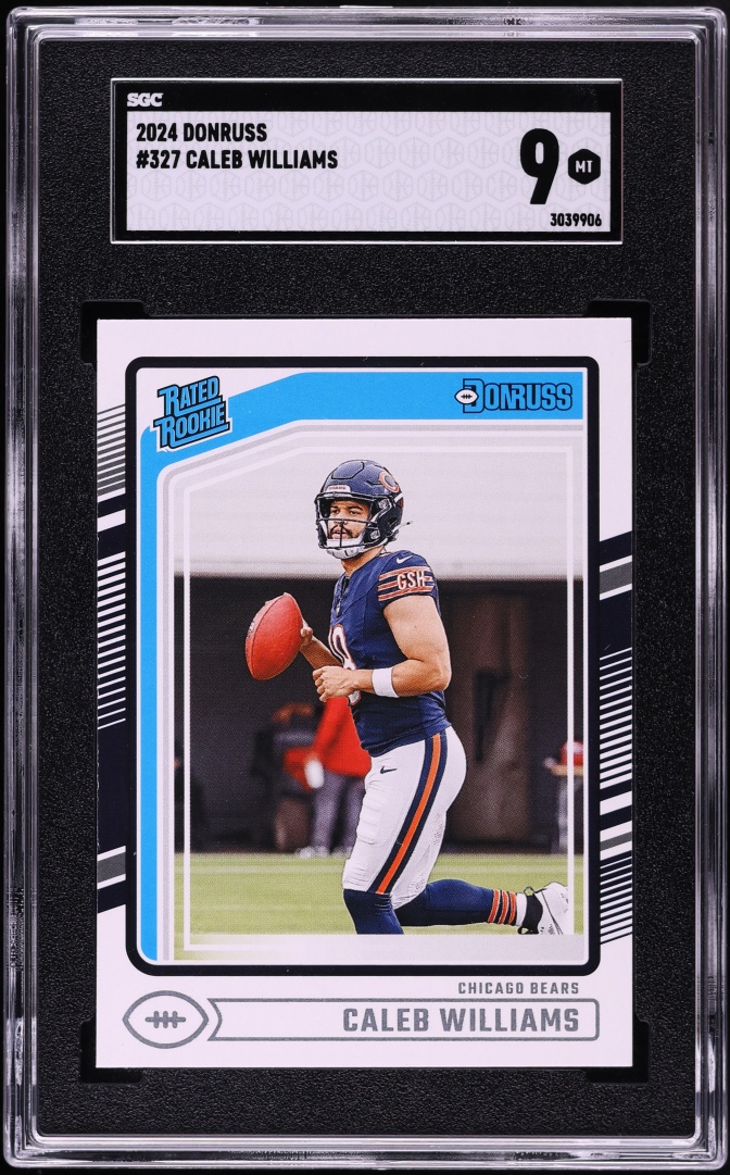 2024 Donruss Football Caleb Williams ROOKIE #327 SGC 9 MINT