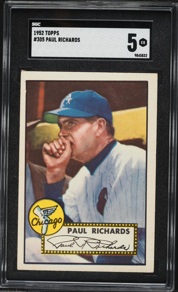 1952 Topps Paul Richards #305 SGC 5 EX