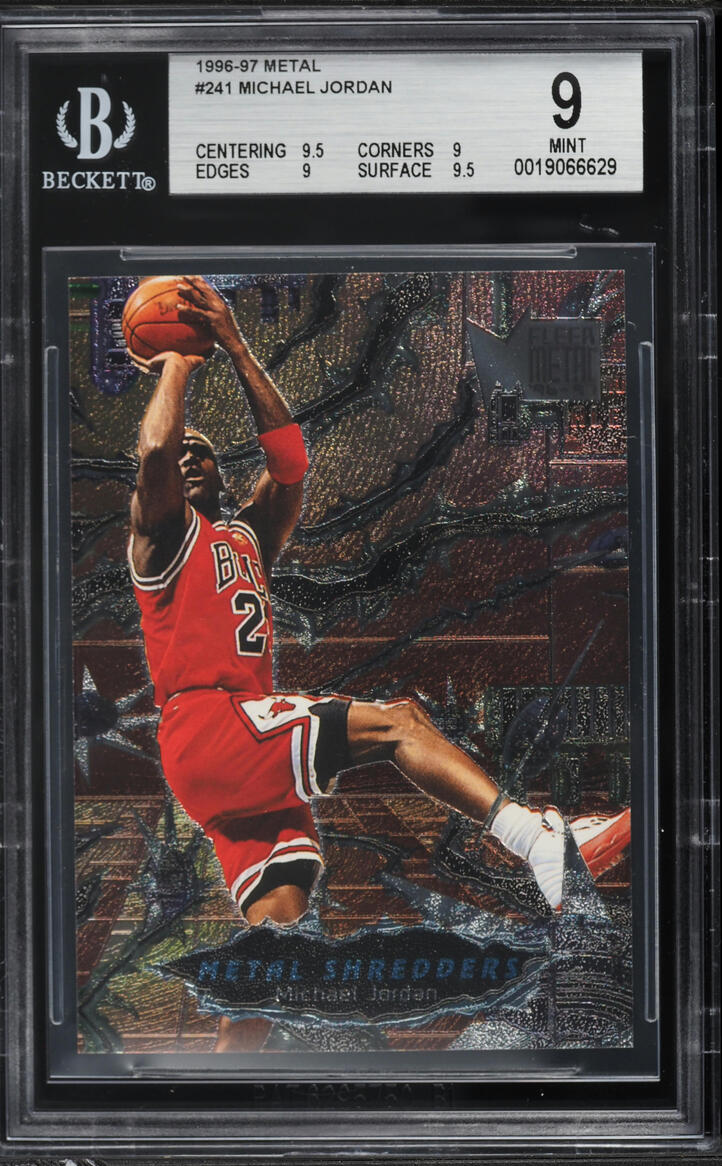 1996 Metal Shredders Michael Jordan #241 BGS 9 MINT