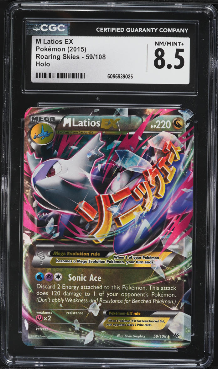 2015 Pokemon XY Roaring Skies Holo M Latios EX #59 CGC 8.5 NM-MT+