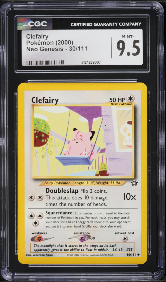 2000 Pokemon Neo Genesis Clefairy #30 CGC 9.5 MINT+