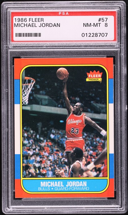 1988 Basket 16 Las Estrellas De La NBA Michael Jordan #12 PSA 7