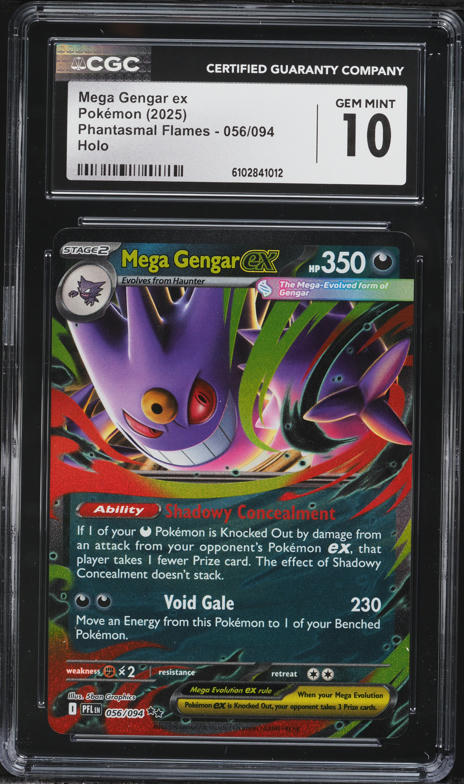 2025 Pokemon Japanese Mega Dream Ex SAR Mega Gengar ex #240 CGC